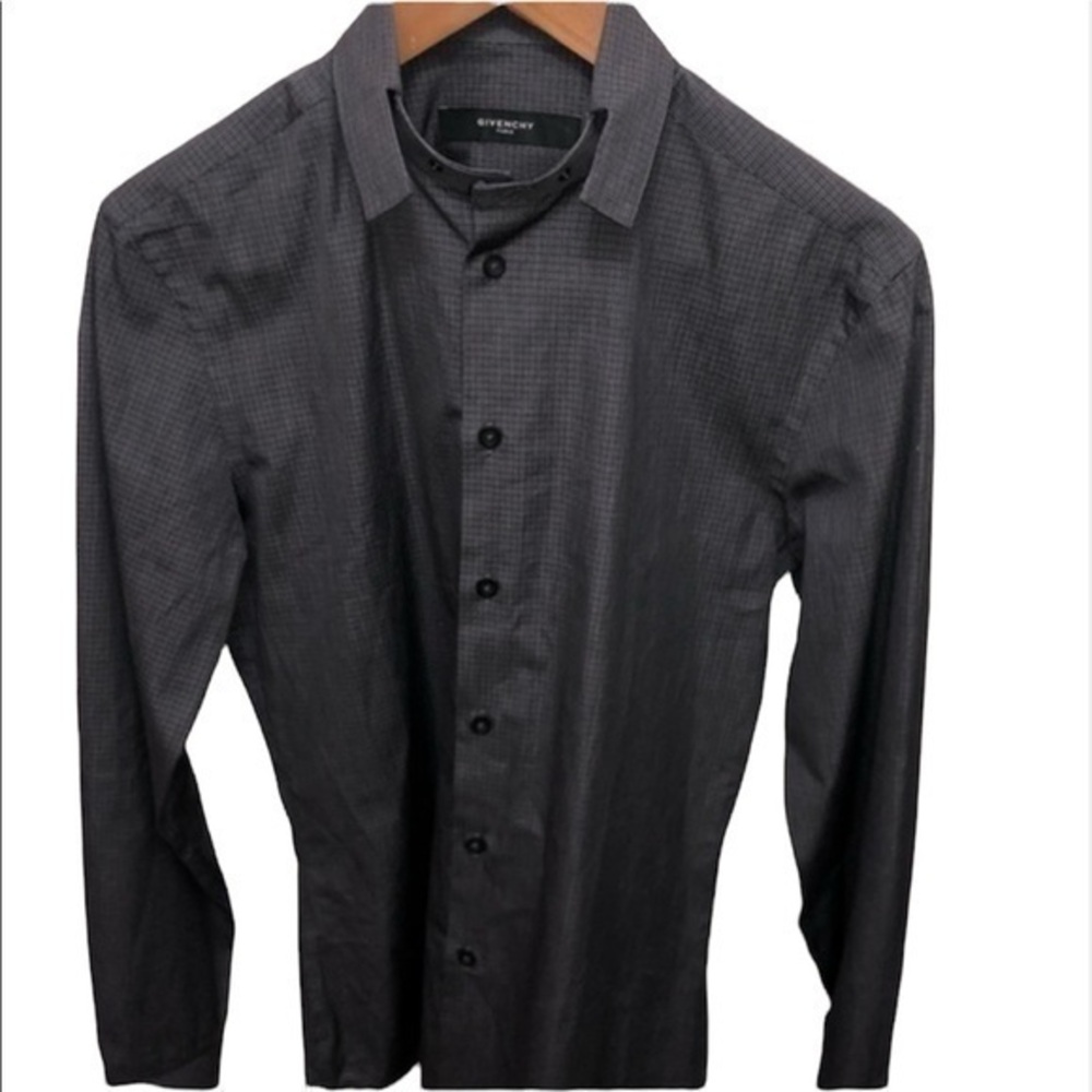 Givenchy Mens Shirt W/Snap Collar Size 15